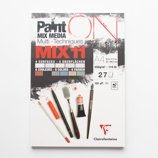 Paint’ON Mixed Media 250g Mix 11 kleuren A4 27 vellen