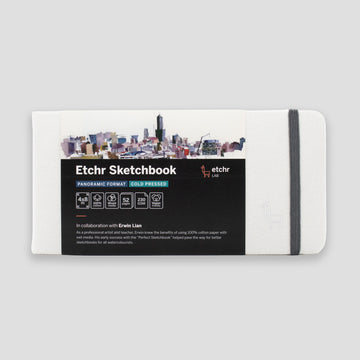 Etchr Sketchbook Panorama 4x8" Cold pressed 230g