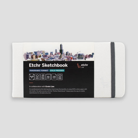 Etchr Sketchbook Panorama 4x8" Cold pressed 230g