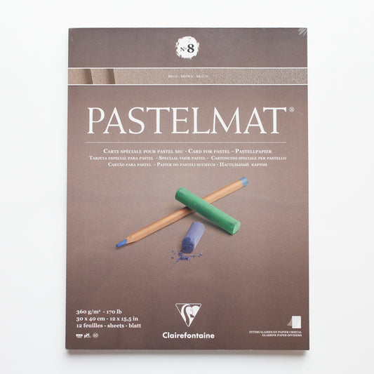 Clairefontaine Pastelmat N°8 360g 30x40cm Bruin 12 vellen