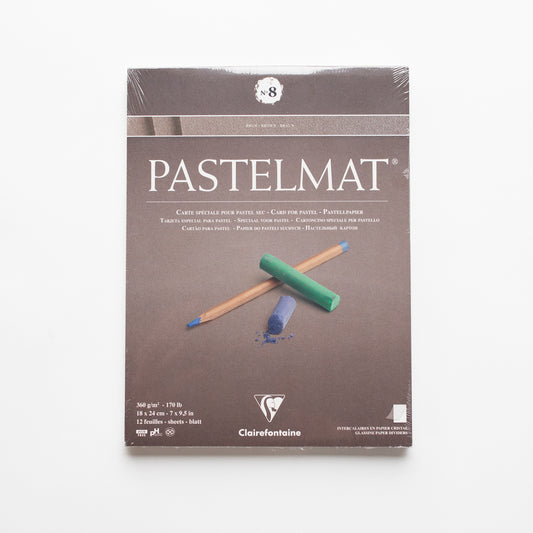 Clairefontaine Pastelmat N°8 360g 18x24cm Bruin 12 vellen