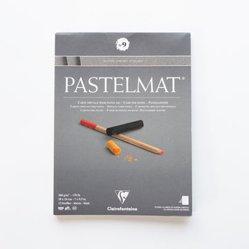 Clairefontaine Pastelmat N°9 360g 18x24cm Donkergrijs 12 vellen