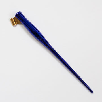 Manuscript Oblique Pen Holder Metallic Navy