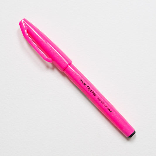 Pentel Touch Brush Sign Fluorescent Pink