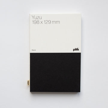 Pith Yuzu Notebook Black Blank