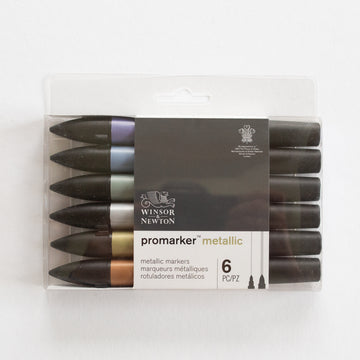 Promarker set 6 Metallic