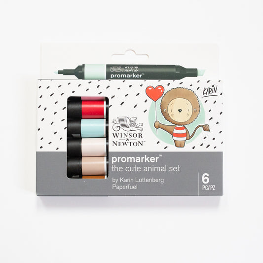 Winsor & Newton Promarker 6 The cute animal set