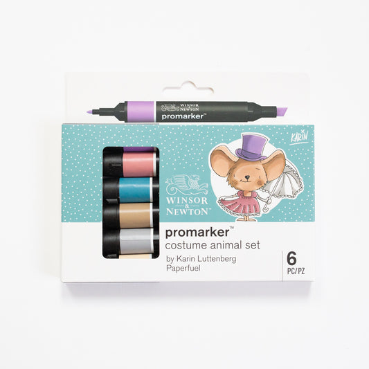 Winsor & Newton Promarker 6 Costume Animal set