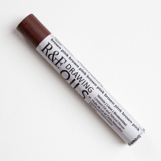 R&F Drawing Oils 12ml Brown Pink