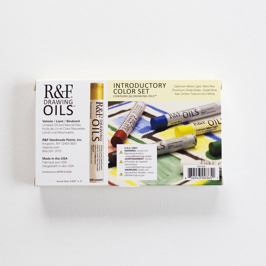 R&F Drawing Oils 12ml Introductory Color Set with 6 Sticks