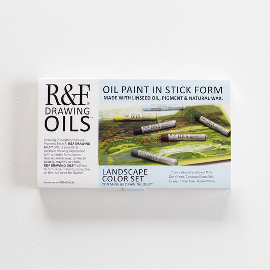 R&F Drawing Oils 12ml Landscape Color Set with 6 Sticks