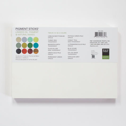 R&F Pigment Stick 38ml Painters Dozen 2 Set of 12 Sticks