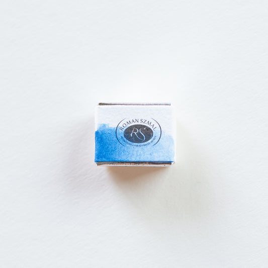 Roman Szmal Aquarius Watercolour 407 Half pan Cobalt Cerulean Blue 4