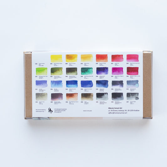 Roman Szmal Aquarius Watercolour Set 28 Full Pans Signature Master Set by Mona Omrani