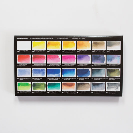 Roman Szmal Aquarius Watercolour set 28 pans Mona Omrani's