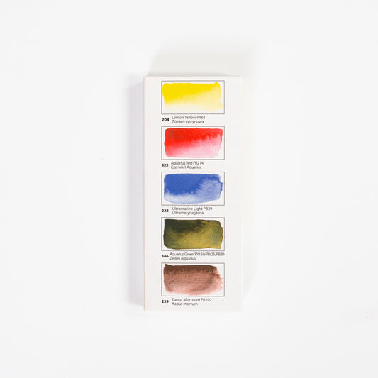 Roman Szmal Aquarius Watercolour set 5 pans Starter Palette