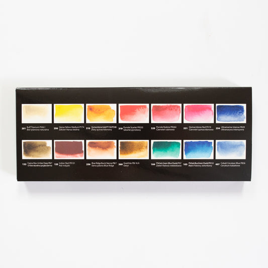 Roman Szmal Aquarius Watercolour set 14 pans Mixing Palette