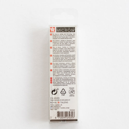 Sakura Pigma Micron set 05 greys and black