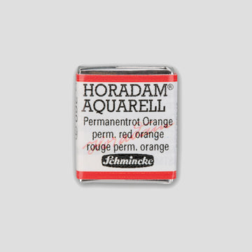 Schmincke Horadam Aquarelverf 360 Permanent Red Orange half pan 3