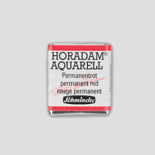 Schmincke Horadam Aquarelverf 361 Permanent Red half pan 3