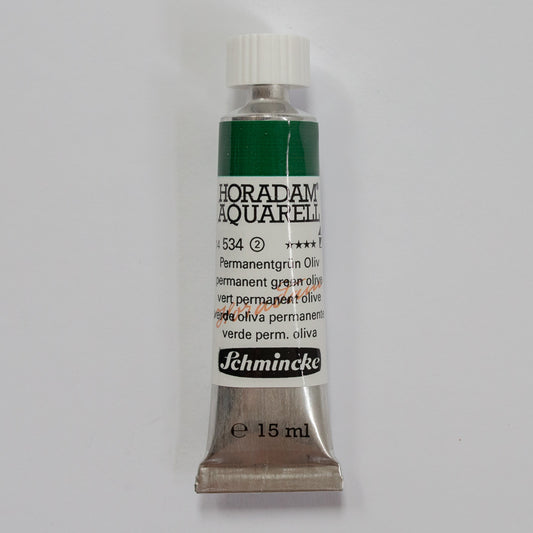 Schmincke Horadam Aquarelverf 534 Permanent Green Olive 15ml 2