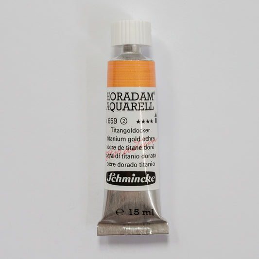 Schmincke Horadam Aquarelverf 659 Titanium Gold Ochre 15ml 2