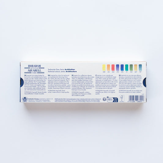 Schmincke Horadam Set Retro 9x full pans Technical colours