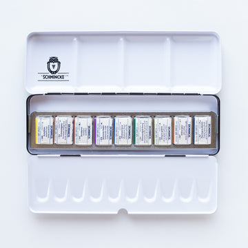 Schmincke Horadam Set Retro 9x full pans Technical colours