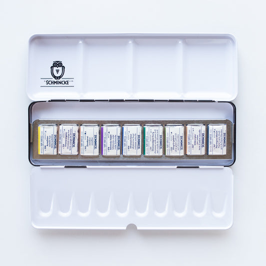 Schmincke Horadam Set Retro 9x full pans Technical colours