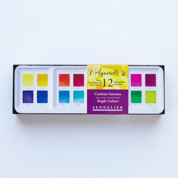 Sennelier l'Aquarelle set 12 Bright