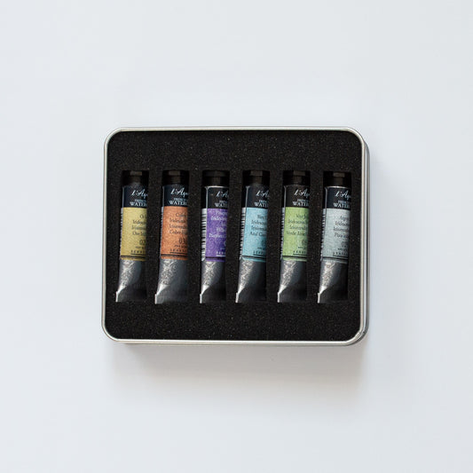 Sennelier l'Aquarelle set 6 Iridescent Pastels & Metallics