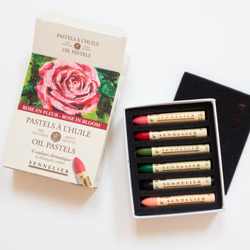 Sennelier Oil pastel set 6 Rose in Bloom