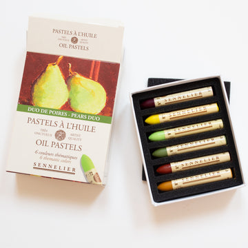 Sennelier Oil pastel set 6 Pears Duo