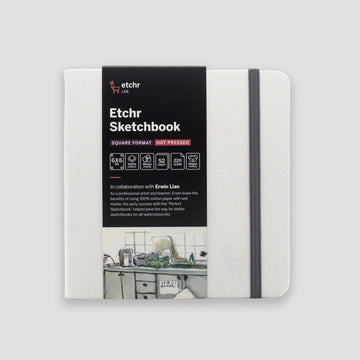 Etchr Sketchbook Square 6" Hot Pressed 220g