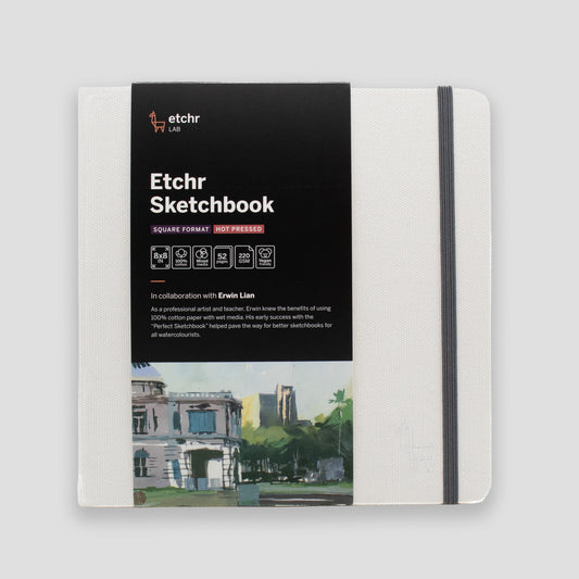 Etchr Sketchbook Square 8" Hot Pressed 220g