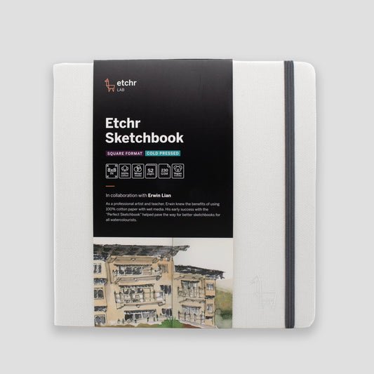 Etchr Sketchbook Square 8" Cold Pressed 230g