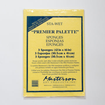 Masterson Sta-Wet Premier Palette Sponge Refill Pack of 3