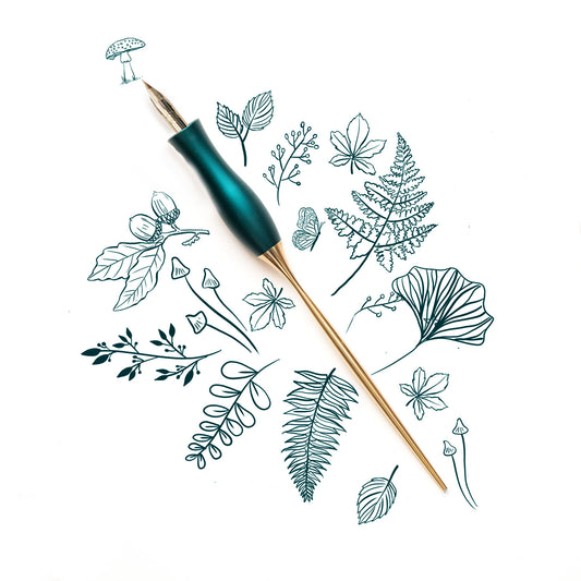 Tom's Studio Bloom Calligraphy Pen Straight Ivy