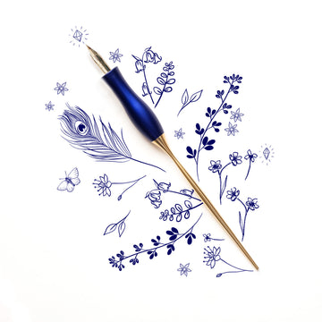 Tom's Studio Bloom Calligraphy Pen Straight Bluebell