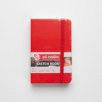 Talens Schetsboek Rood 9x14 cm 140g