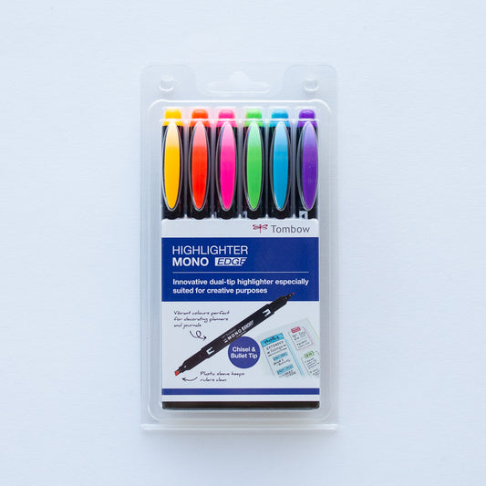 Tombow Highlighter Mono Edge Set van 6