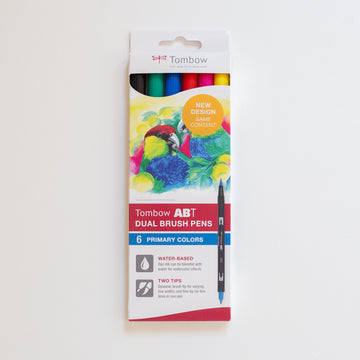 Tombow Dual Brush ABT Set 6 Primary