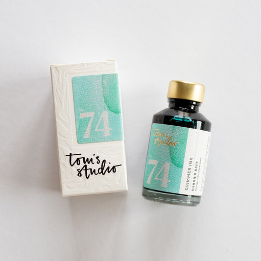 Tom's Studio Fountain Pen Ink 74 Barrier Reef (Shimmer)