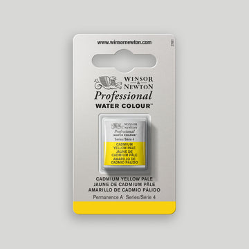 Winsor & Newton Professional Water Colour half pan Cadmium Yellow Pale 4