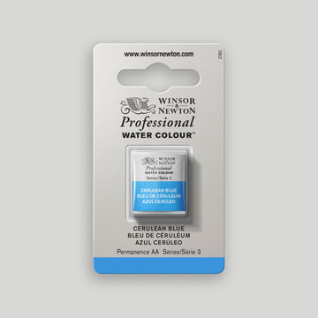 Winsor & Newton Professional Water Colour half pan Cerulean Blue 3