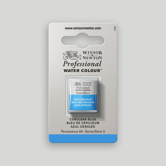 Winsor &amp; Newton Professional Water Color half pan Cerulean Blue 3