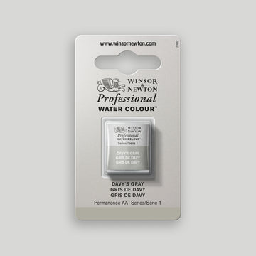 Winsor & Newton Professional Water Colour half pan Davys Grey 1