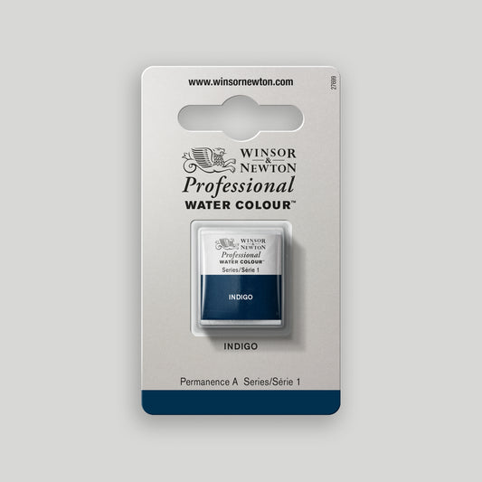 Winsor & Newton Professional Water Colour half pan Indigo 1