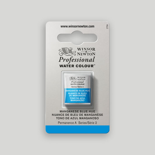 Winsor & Newton Professional Water Colour half pan Manganese Blue Hue 2