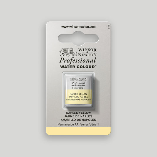 Winsor &amp; Newton Professional Water Color half pan Naples Yellow 1